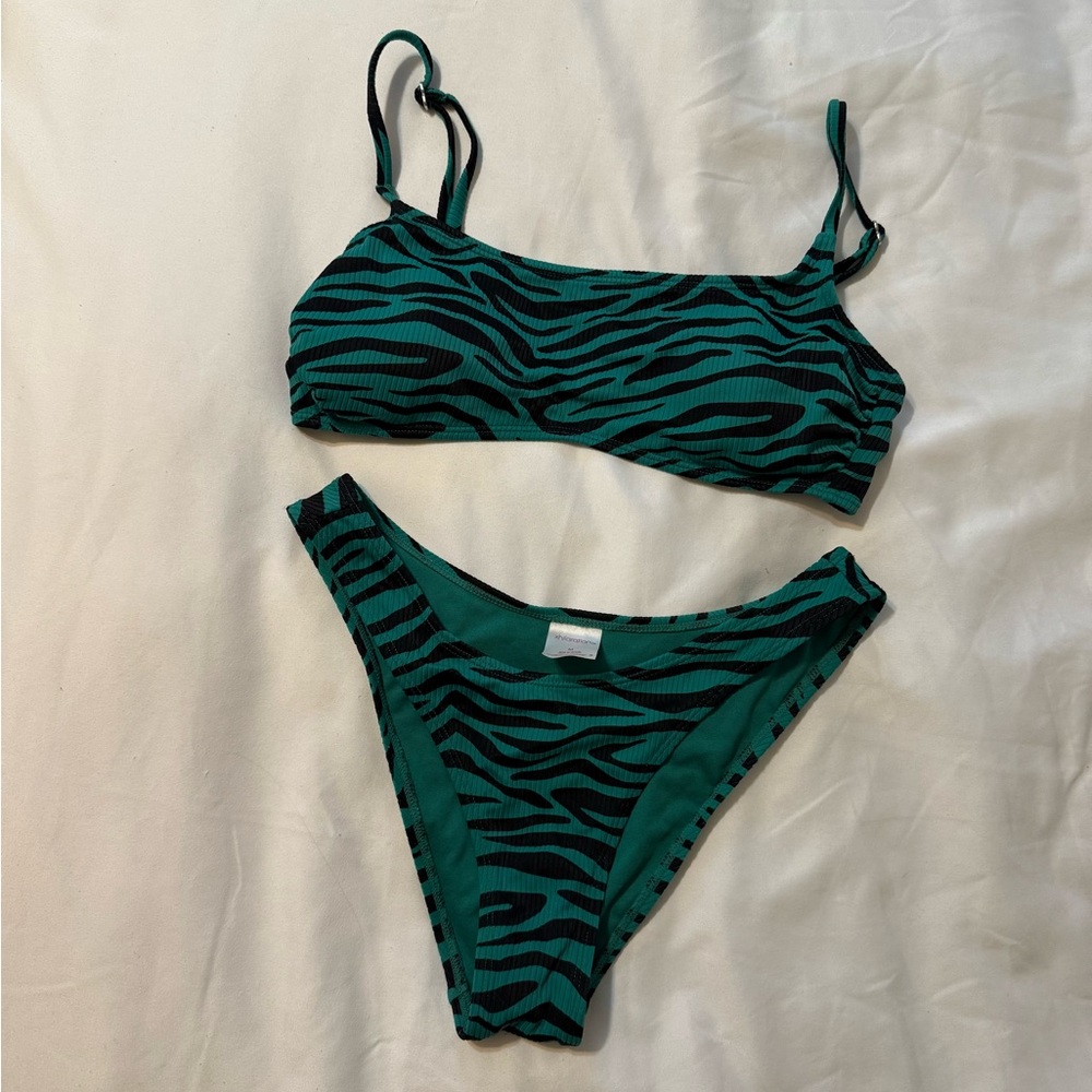 Zebra Print Bikini Set